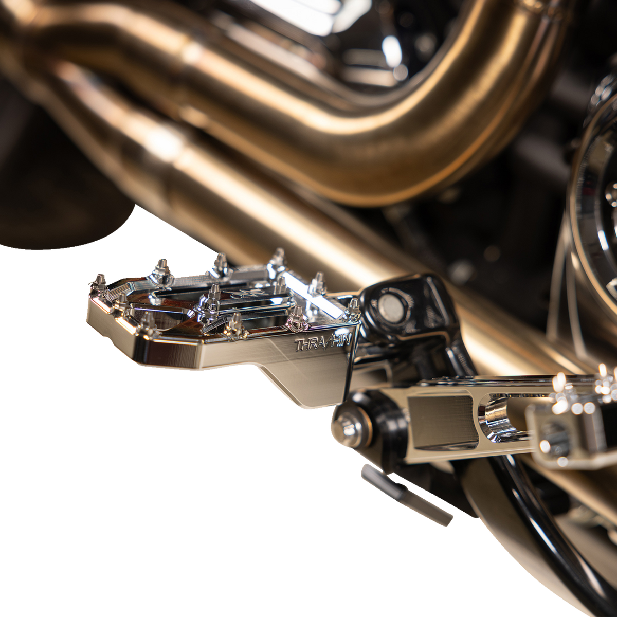 Aggressor Foot Pegs - Rear - Chrome - HD '72-'25