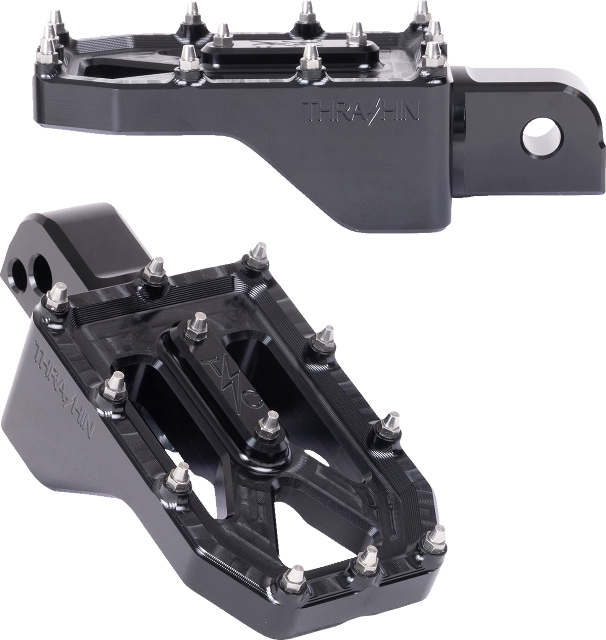 Aggressor Foot Pegs - Rear - Black - FL/FX '18-'25