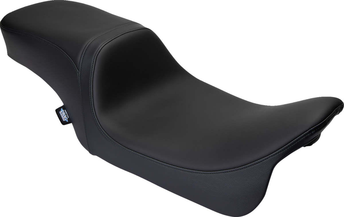 Predator 2-Up Seat - Solar Leather - Black - Smooth - W/O Backrest - FL '08-'23