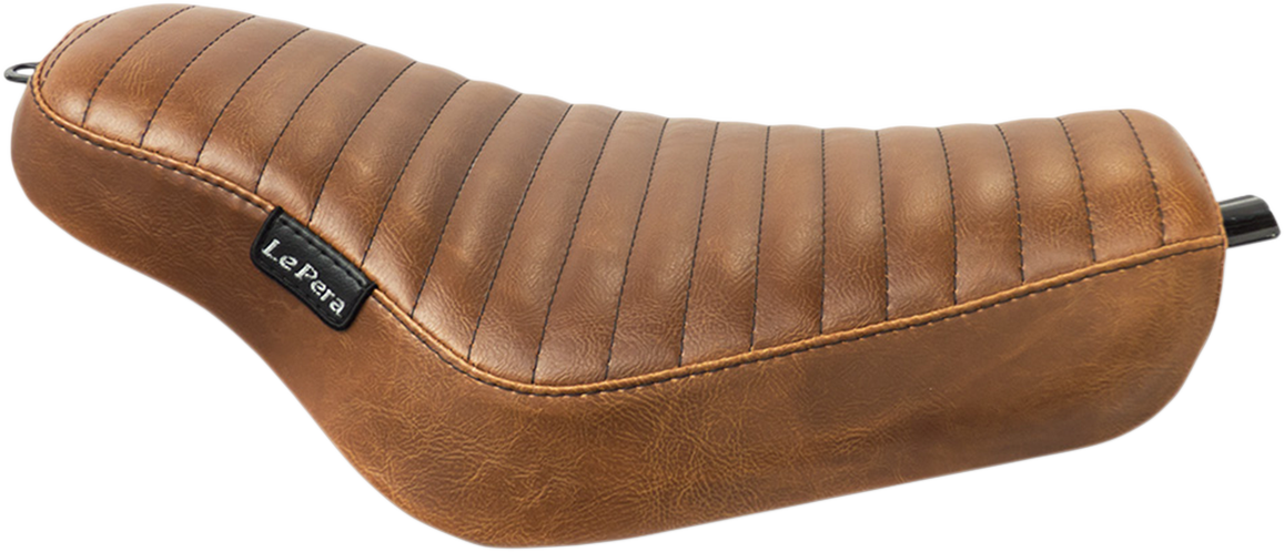 Streaker Solo Seat - Pleated - Brown - XL '04-'23