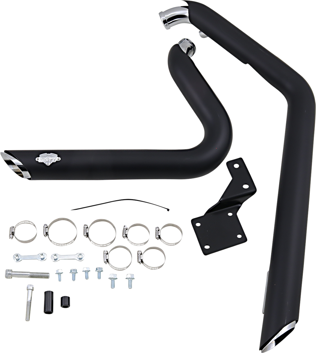 Shortshots Staggered Exhaust System - Matte Black Ceramic