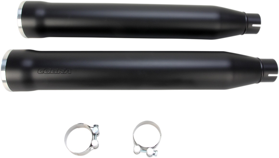 Slip-On Mufflers With Race Pro Tips - 3" - Black - '07-'17 FXST/B/C, FLSTC/FXCW/C/FXSB/SE