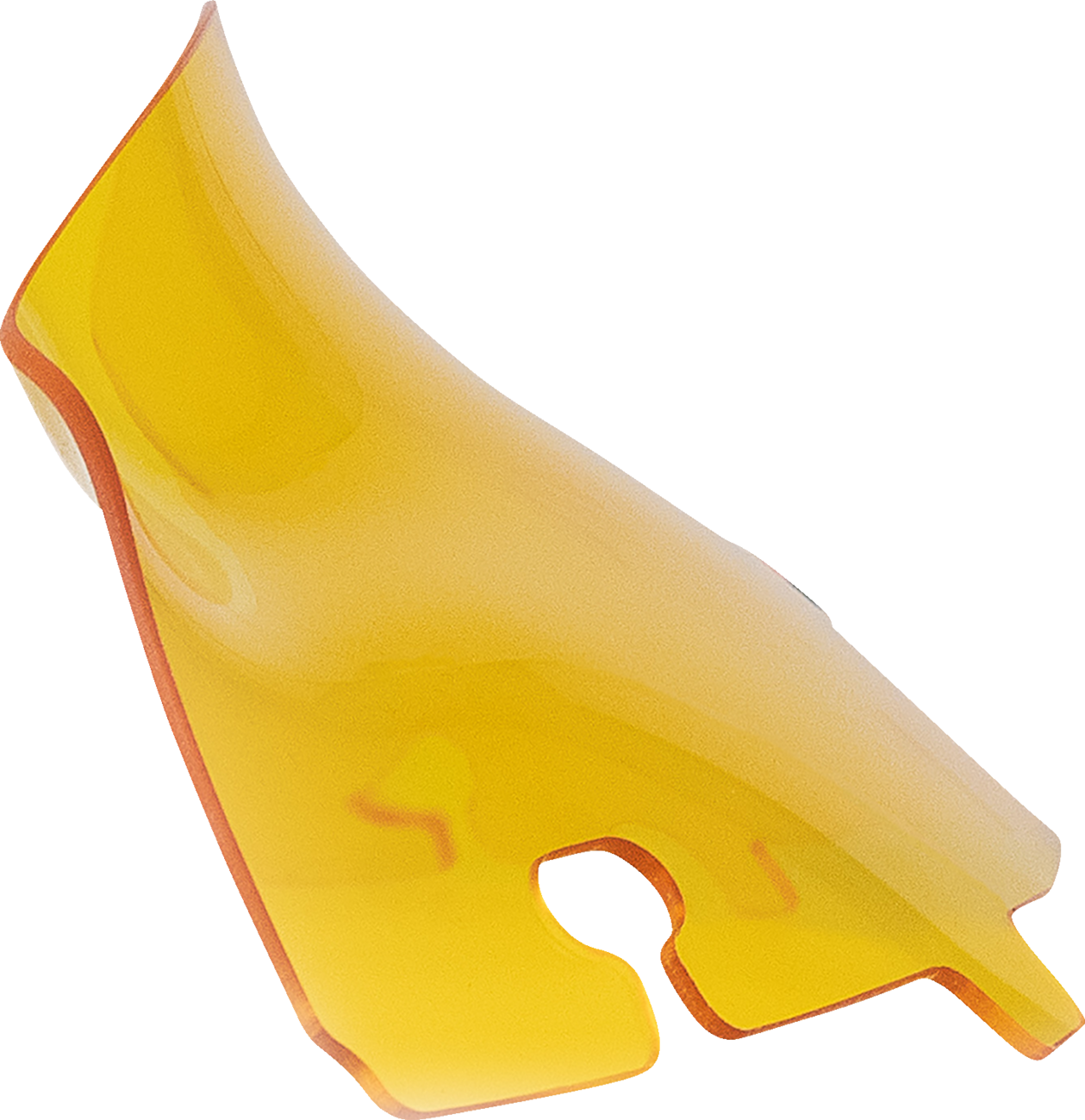 Kolor Flare® Windshield - 4" - Yellow - '14-'25 FLH/FLHT/FLHX