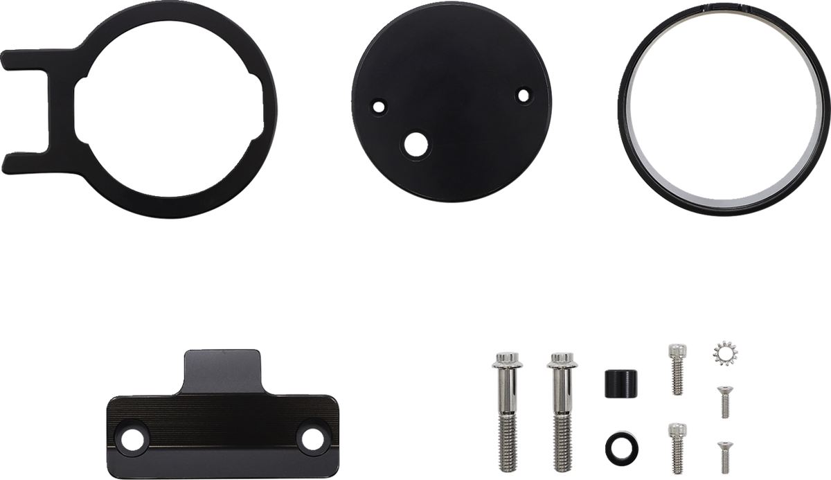 Gauge Mount - Single - Black - Dyna