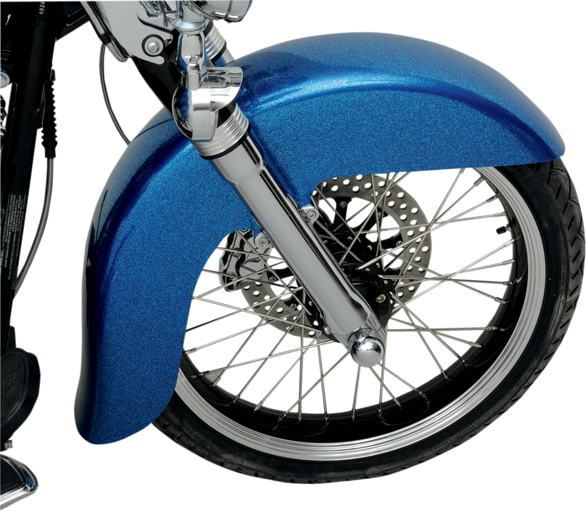 Benchmark Front Fender - Black - 16"-19" - HD Softail
