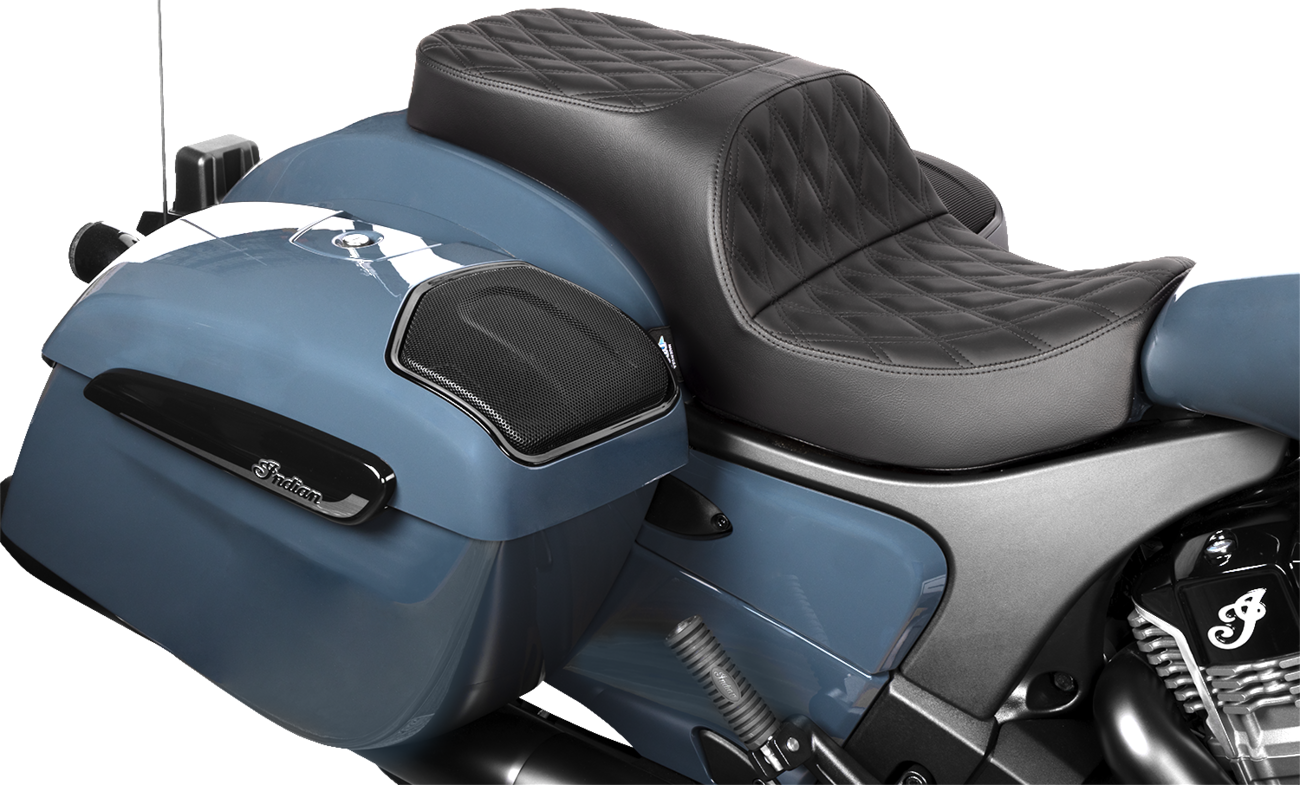 Freedom Seat - Vinyl/Solar Leather - Double Diamond Black Stitch - Challenger '20-'25/Chieftain '25