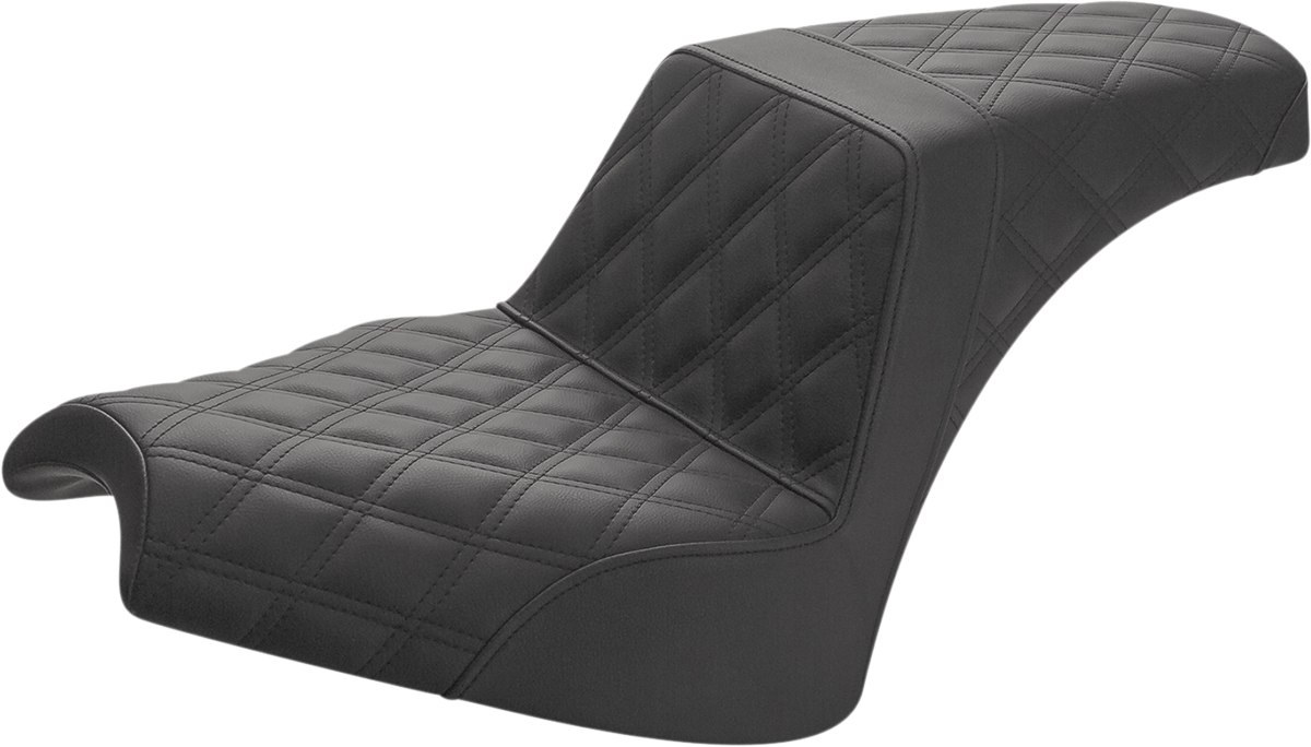 Step-Up Seat - Full Lattice Stitch - Black - Chief