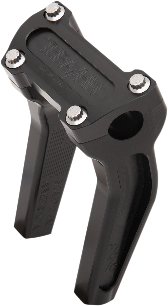 Handlebar Risers - Pull Back - 6-1/2" - Black
