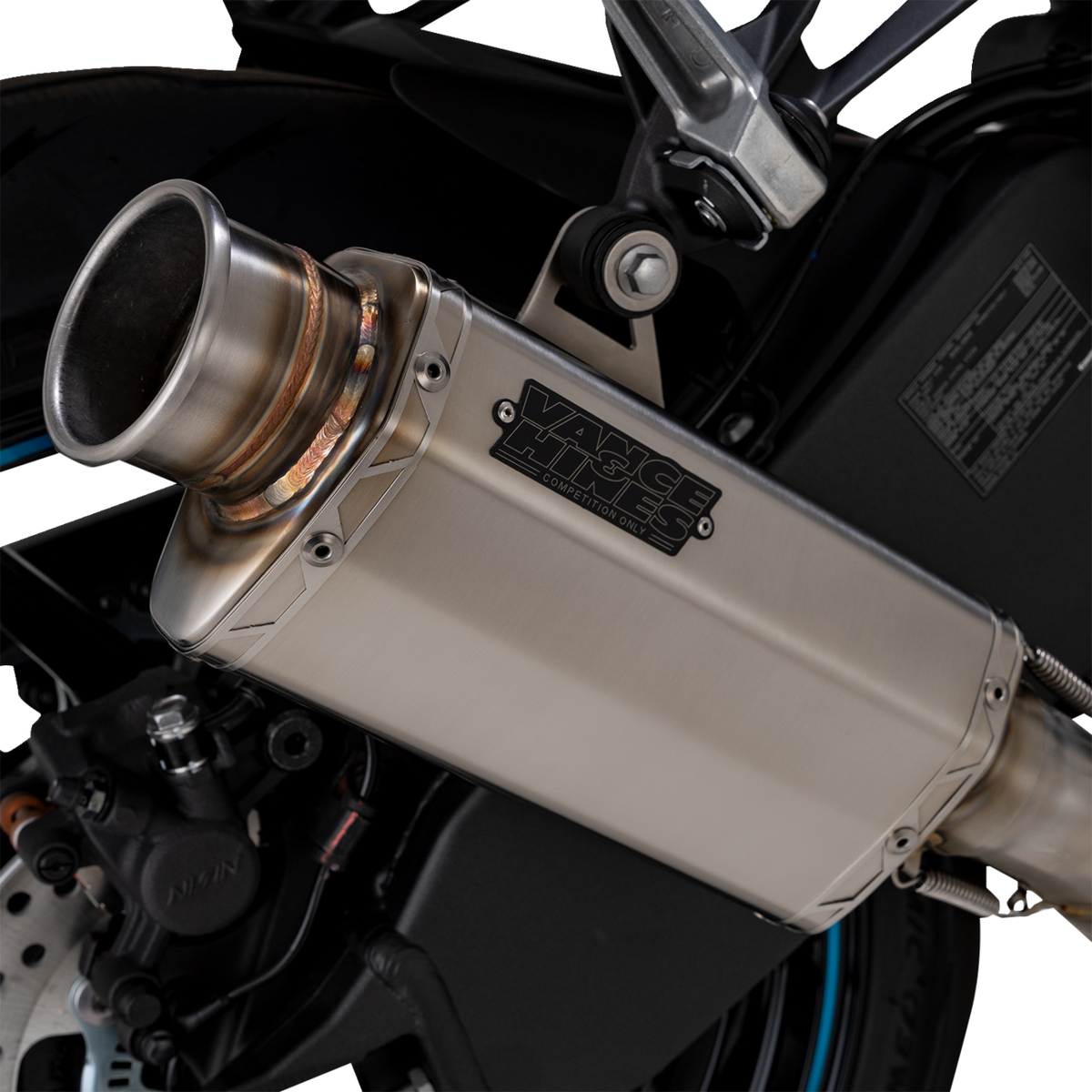 VS-6 Slip-On Muffler - Stainless Steel - Kawasaki Ninja ZX-6R