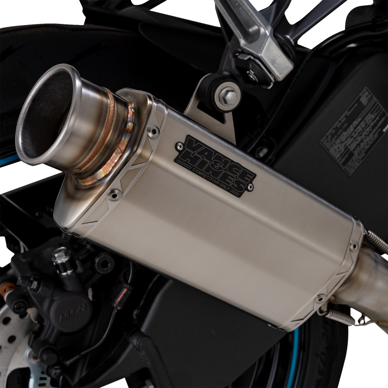 VS-6 Slip-On Muffler - Stainless Steel - Kawasaki Ninja ZX-6R