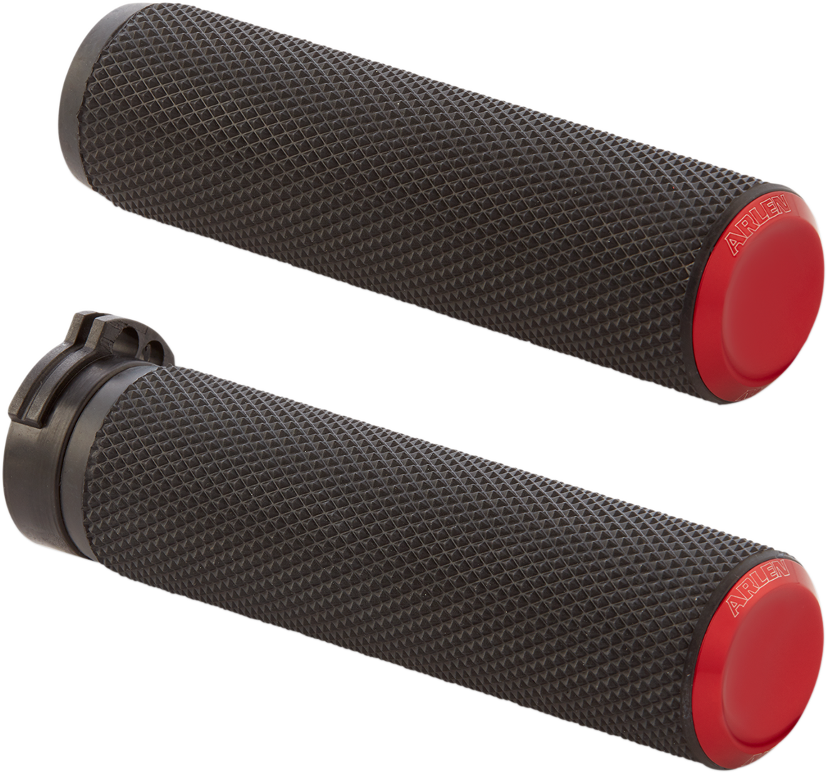Knurled Grips - Cable - Red