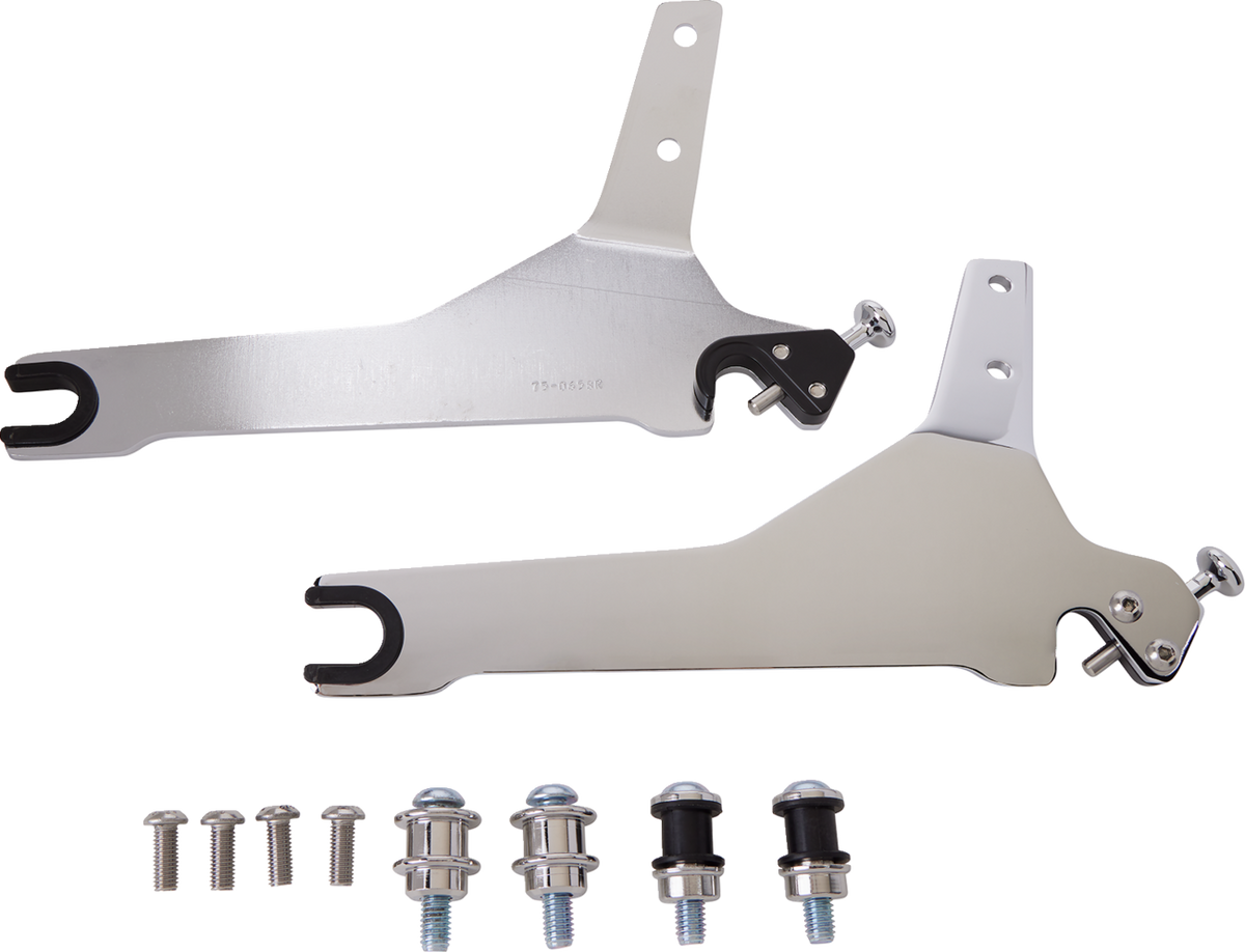 Backrest Kit - 14" - Chrome - Softail