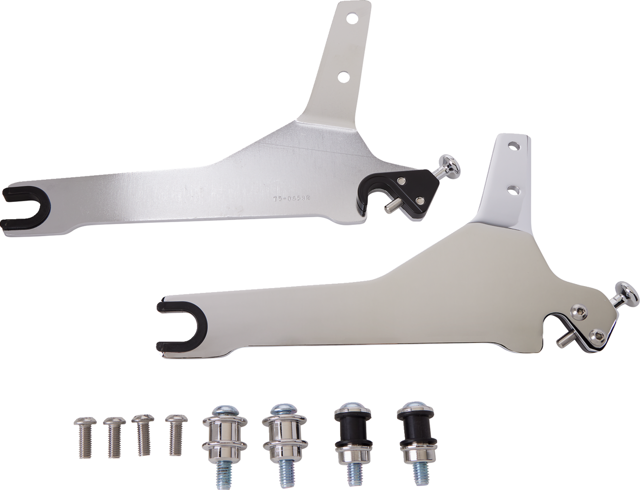 Backrest Kit - 14" - Chrome - Softail