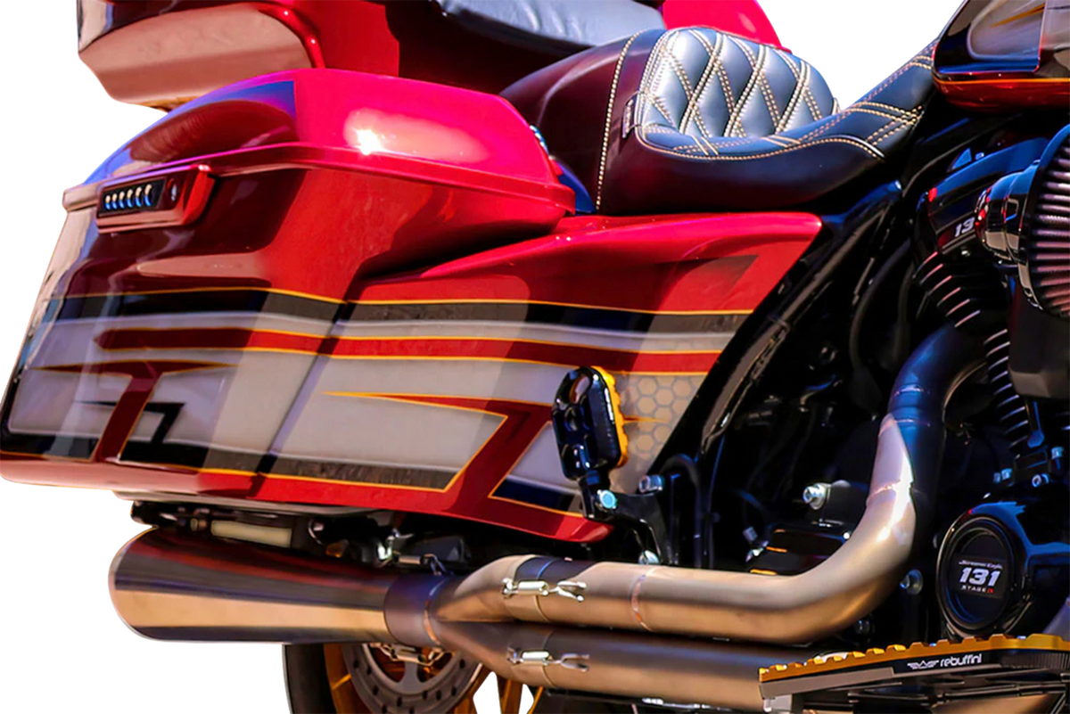Swoop Side Covers - Smooth - Stock Saddlebags - HD