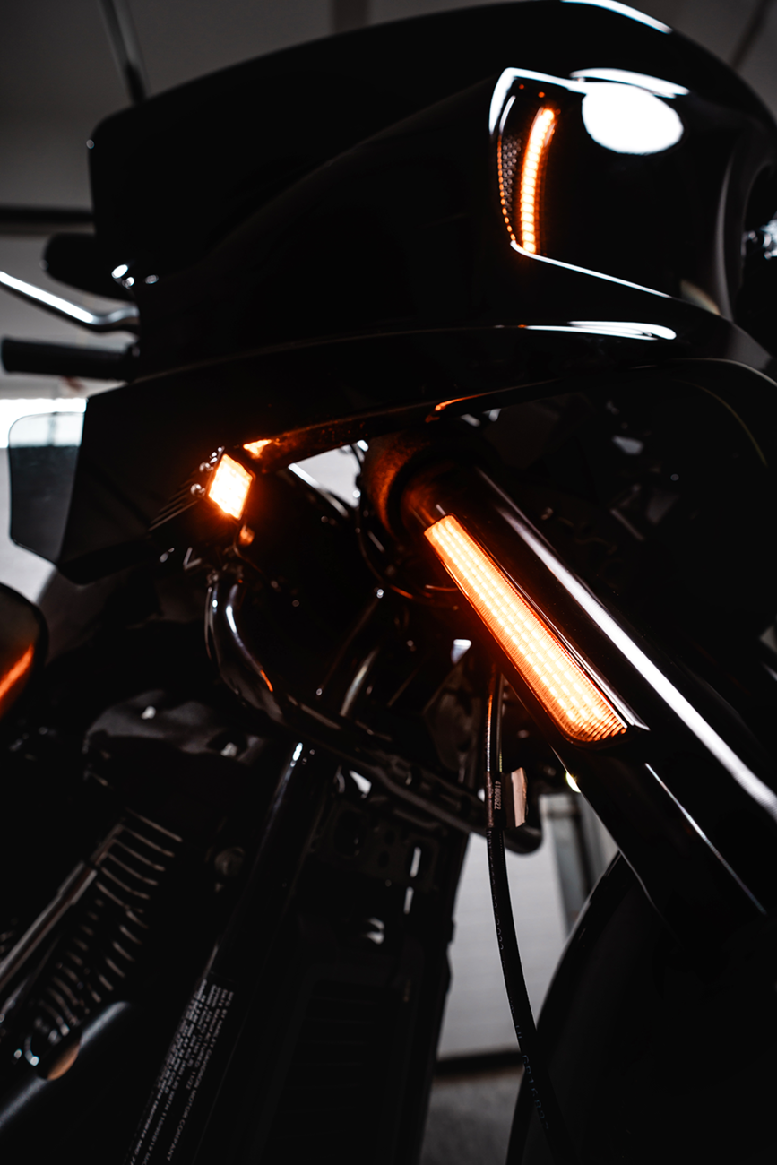 LED Turn Signals - Front - Gloss Black