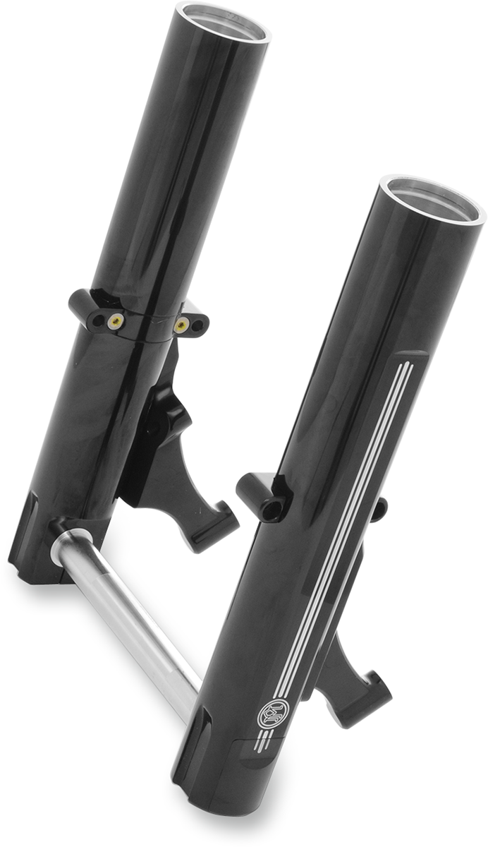 Fork Leg Kit - Black - Lower - Dual Disc - Contrast Cut - '14-'20 FL
