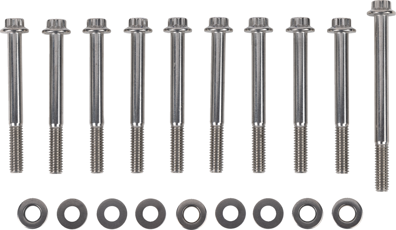 Fastener Kit - Engine Case Without Balance Shafts - Dress-Up - Twin Cam