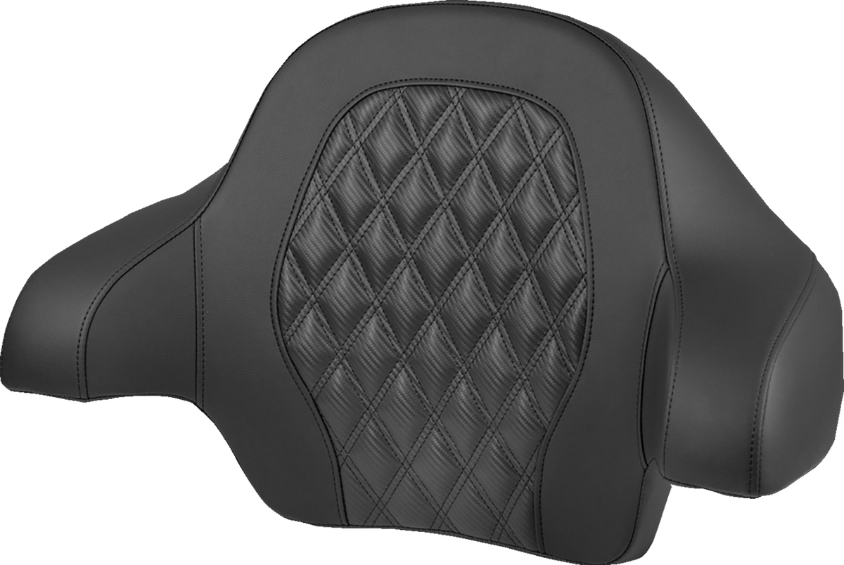 Tour-Pak® Backrest Pad - Lattice Stitch - Black Stitch - FL '14-'25
