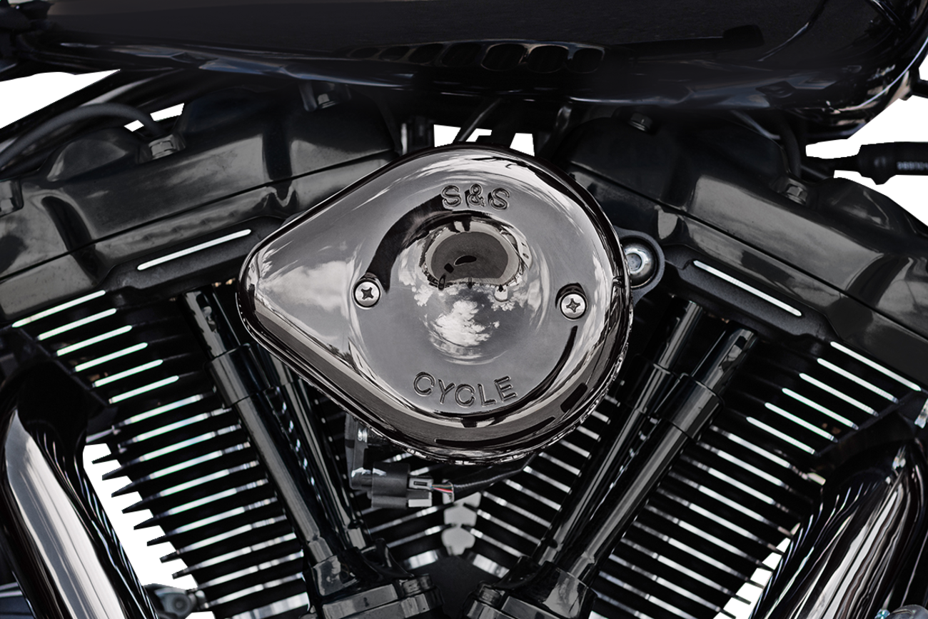 Stealth Mini Teardrop Air Cleaner - M8 - Lava Chrome