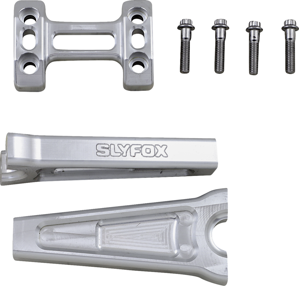 Handlebar Riser Kit - Straight - 1" Clamping - 6" Rise - Raw