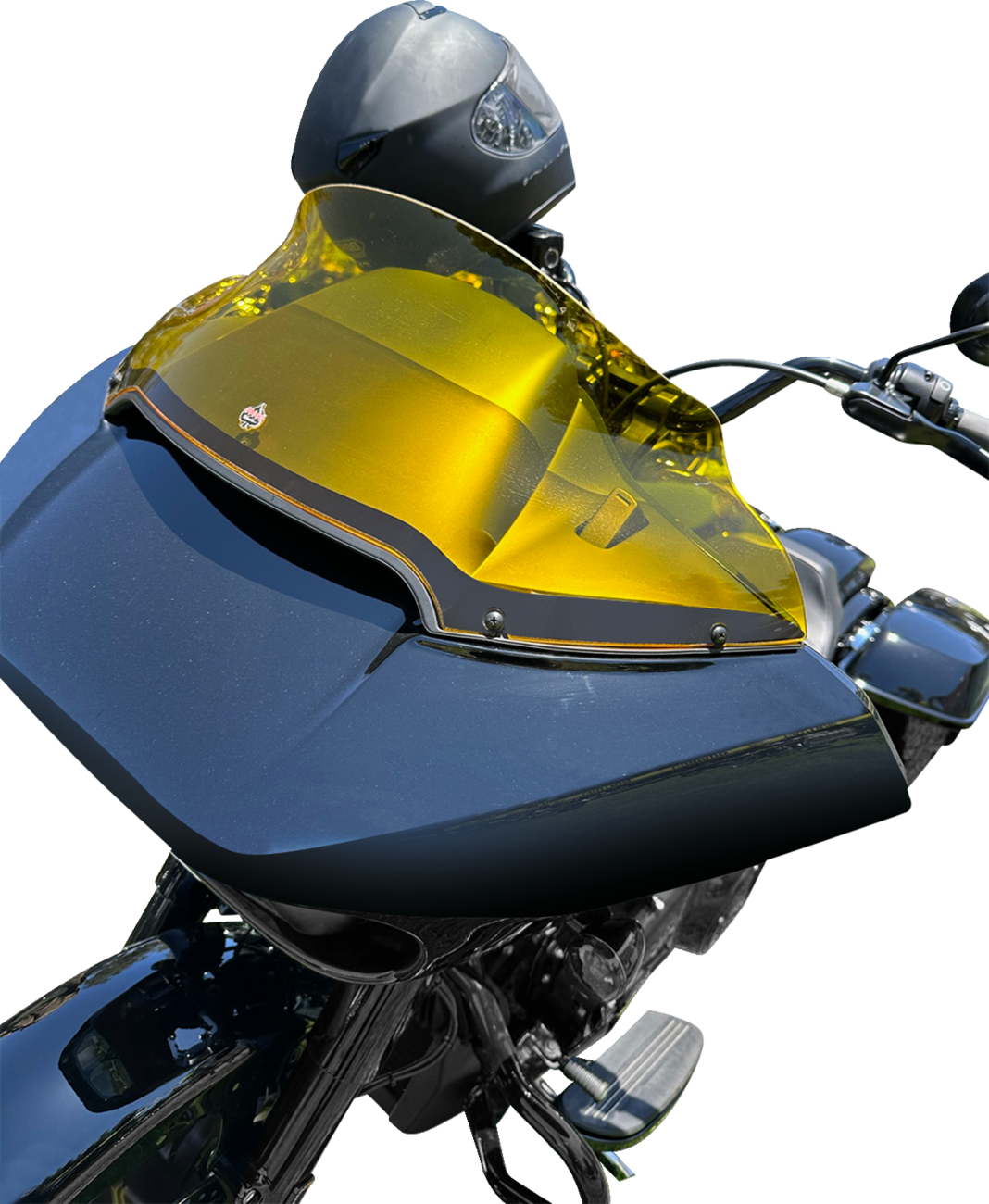 Kolor Flare® Windshield - 9" - Yellow - '15-'25 FLTR