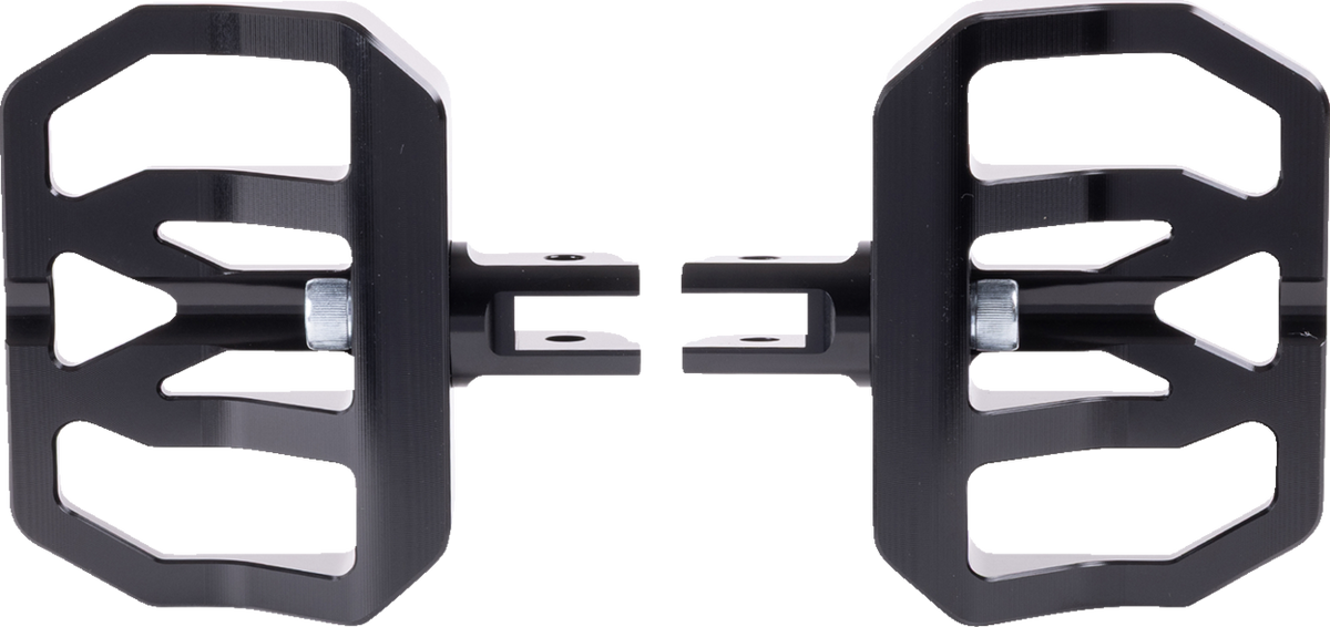 Mini Aggressor Floorboards - Black - Front