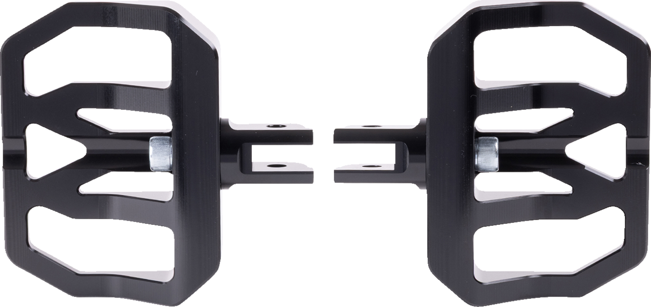 Mini Aggressor Floorboards - Black - Front