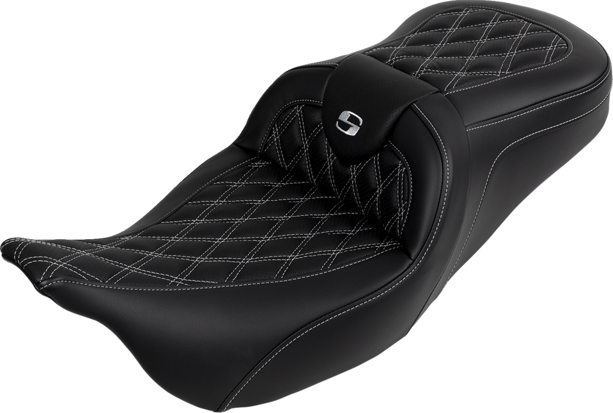 Roadsofa™ Seat - With Backrest - Silver Stitch - FL '08-'23
