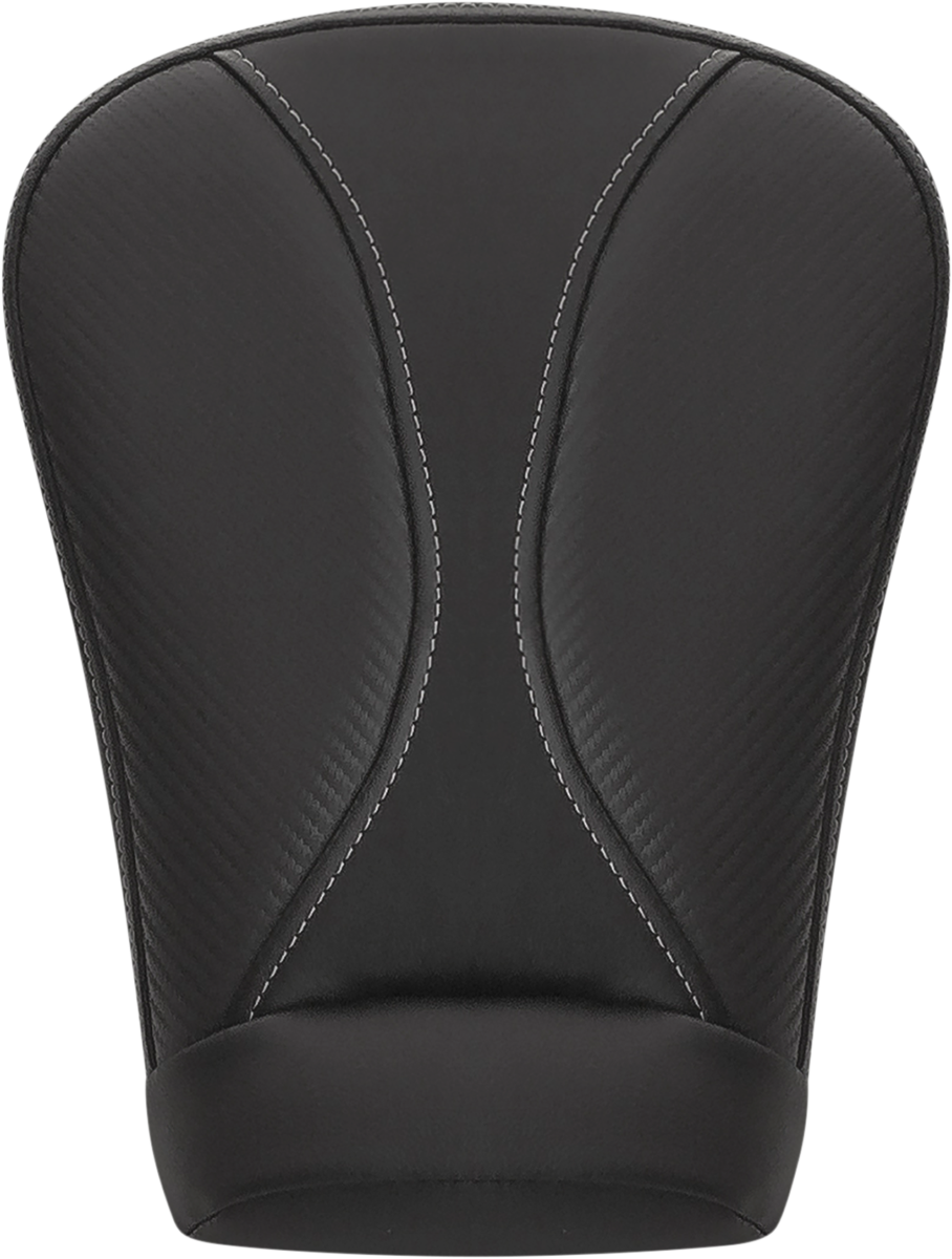 Dominator Pillion Pad - Extended Reach - Black W/ Gray Stitching - FL '08-'25