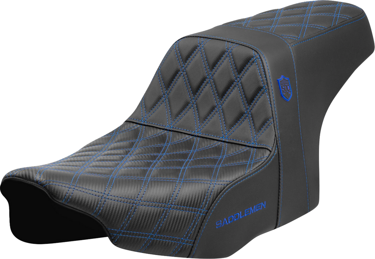 Pro Series SDC Performance Seat - Blue Stitching - W/O Backrest - FLT/FLH '23-'24