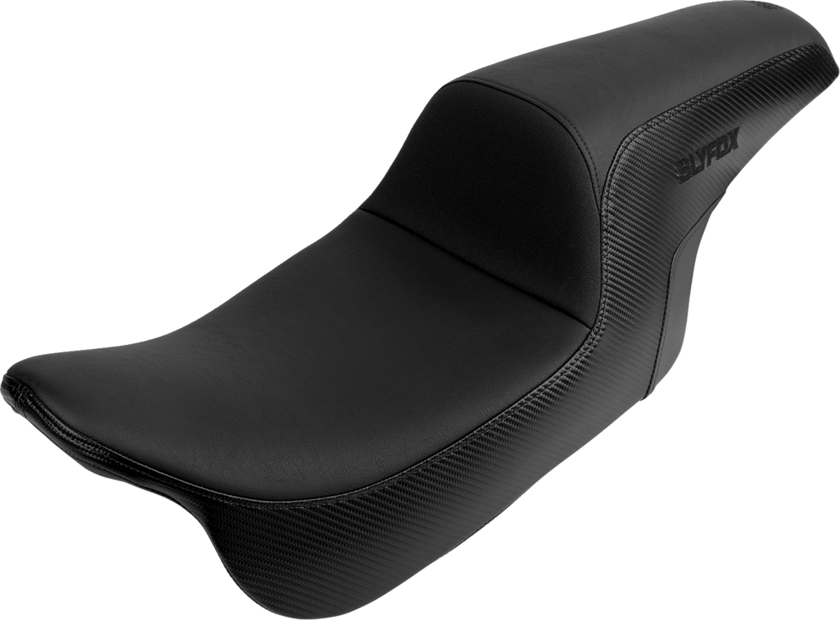 Drifter Seat - Black Logo - Smooth Vinyl - Carbon Fiber - FL '08-'23