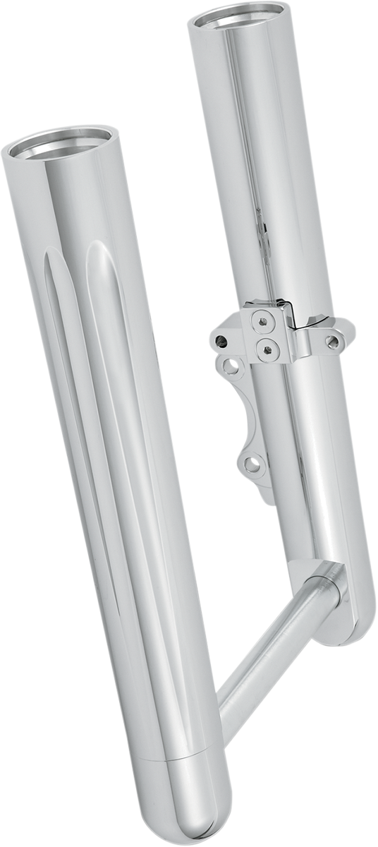 Fork Legs - Chrome - Deep Cut - Dual Disc - Deep Cut - '00-'07 FLT