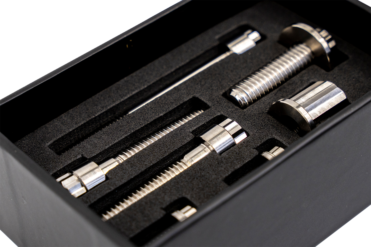 Bitchin' Bolts Hardware Kit - Titanium - M8 - Coil And Horn