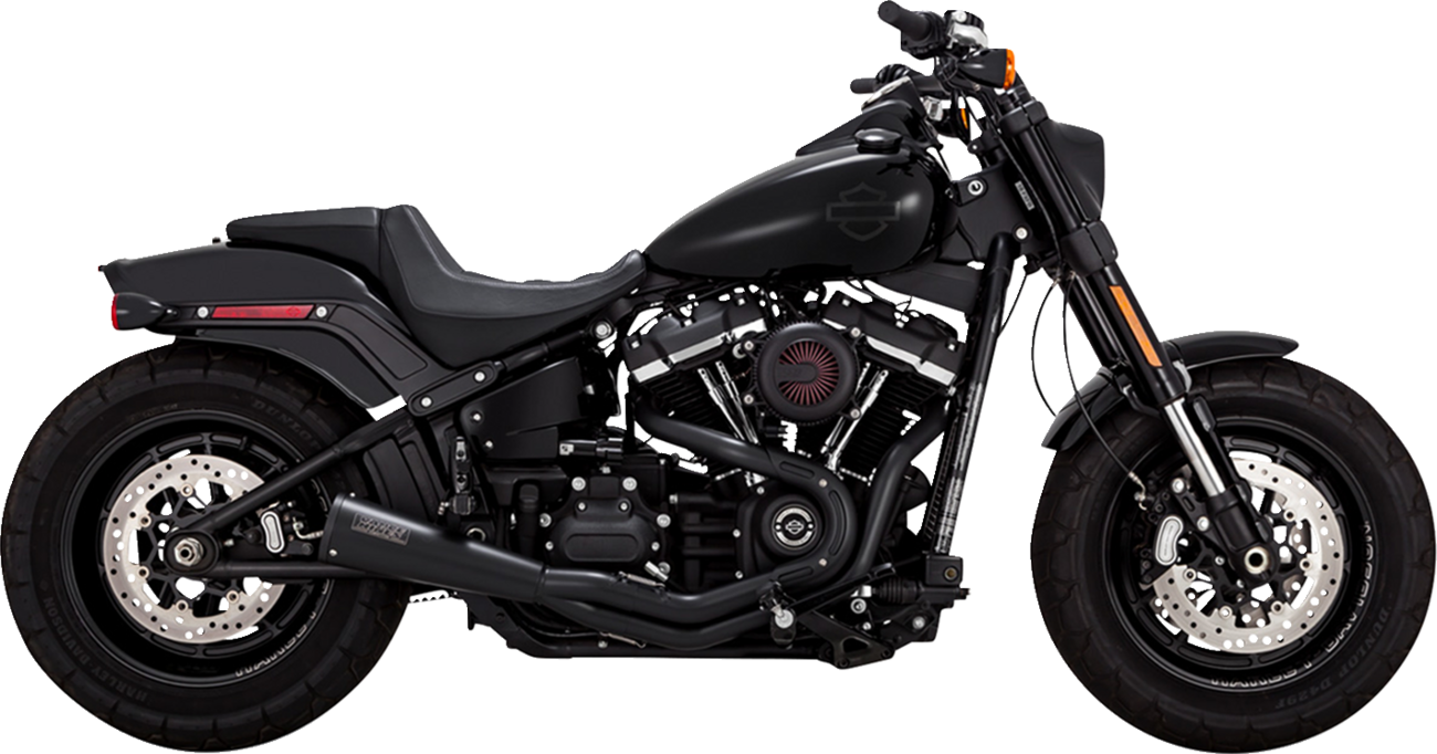 2-Into-1 Upsweep Exhaust System - Black - Stainless Steel