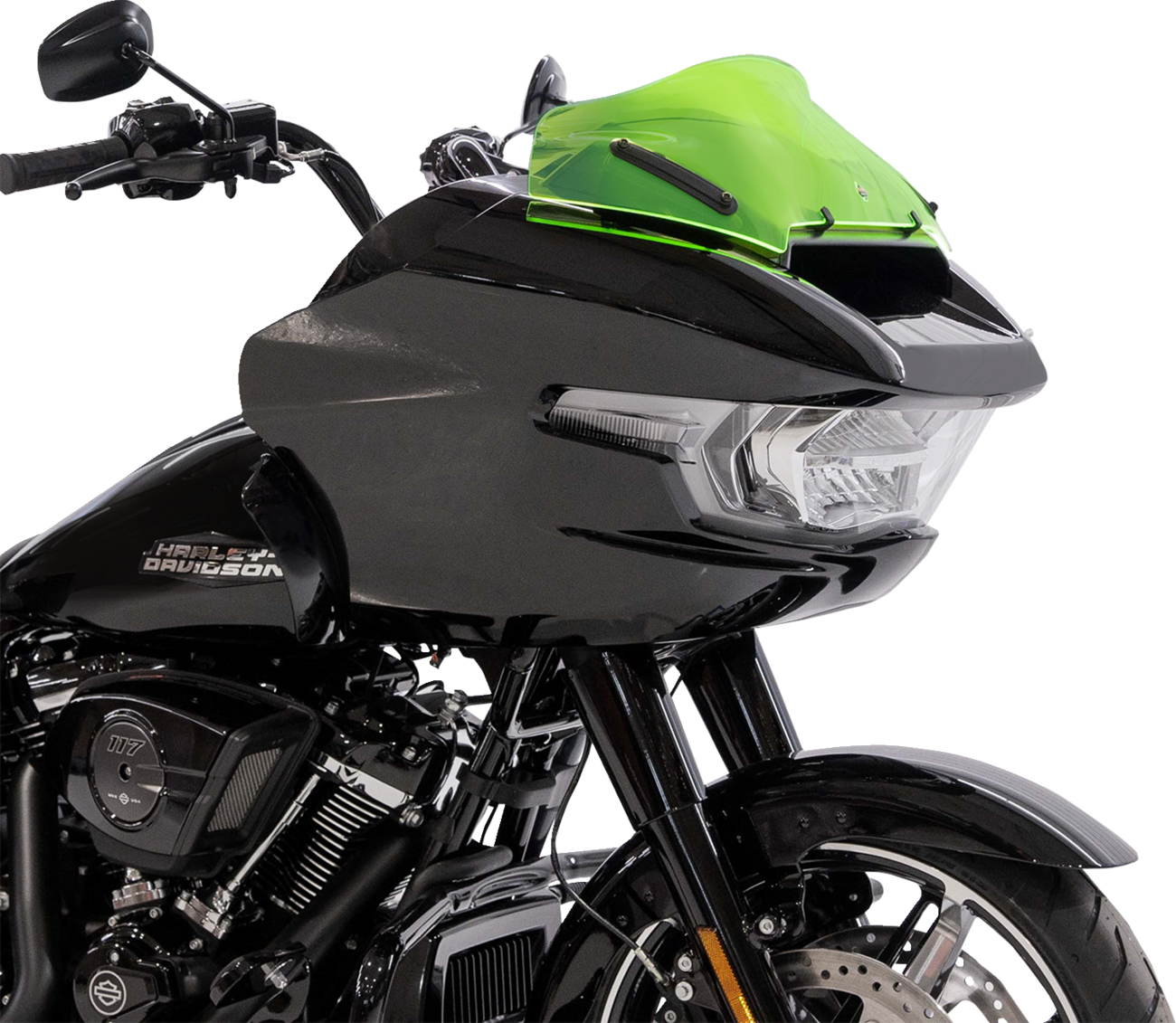 Ice Flare® Windshield - 8" - Green Ice - '23-'25 FLTRX