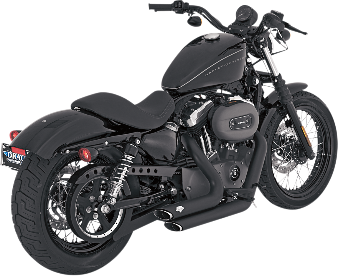 Shortshots Staggered Exhaust System - Black
