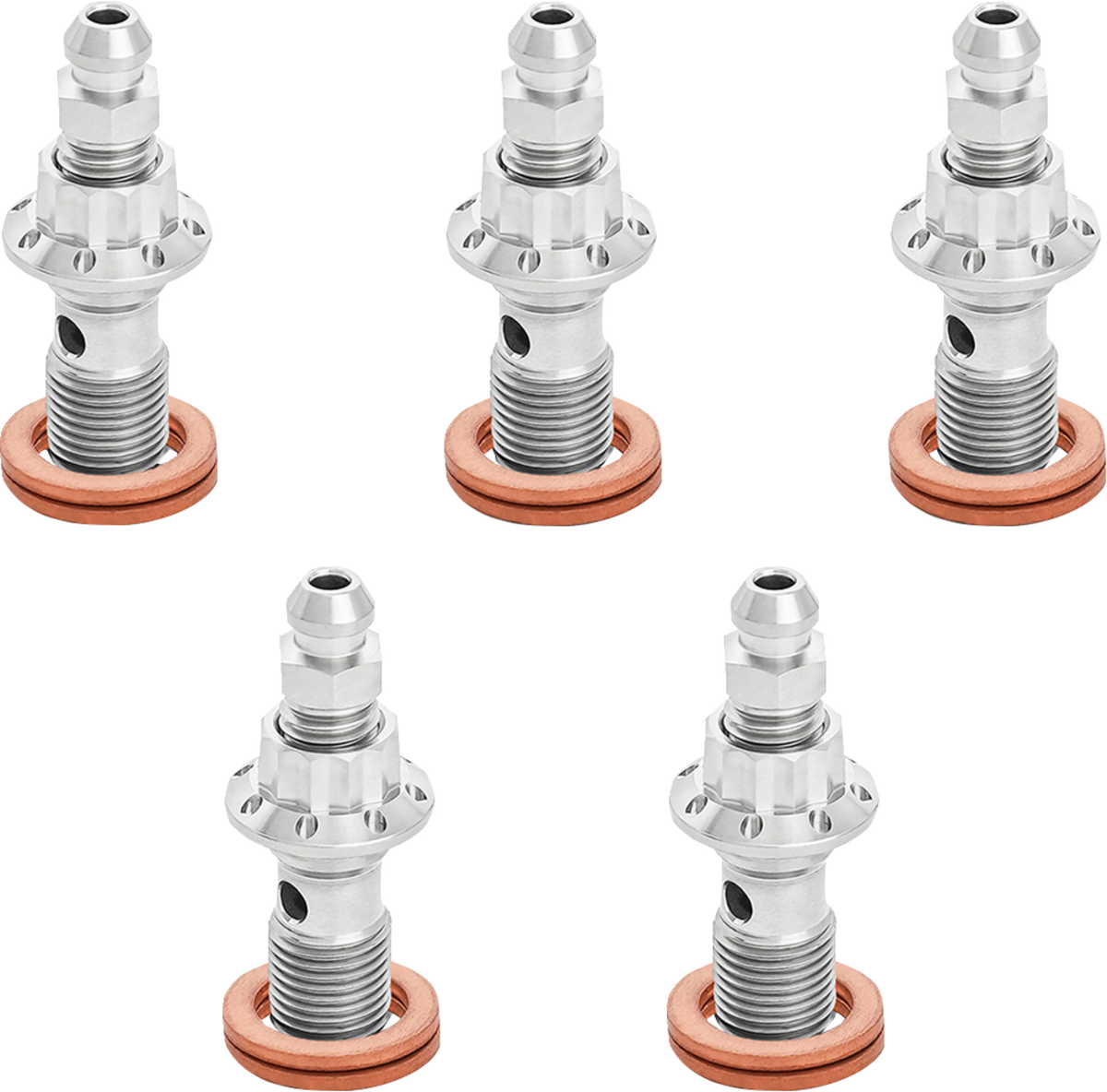 Banjo Bolt 5-Pack - 10mm - Polished