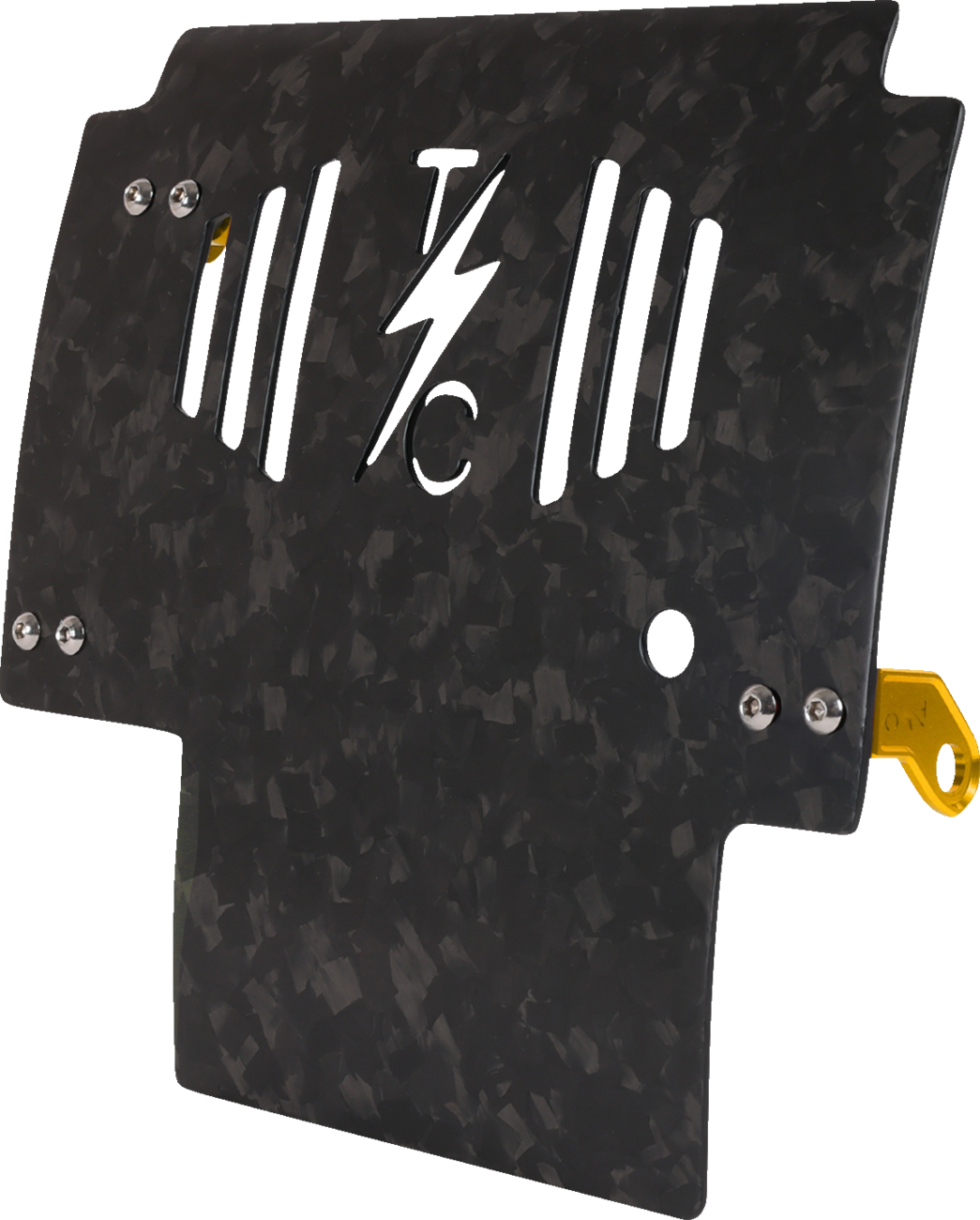 Skid Plate - Carbon Fiber/Forged - With Gold Brackets - FLHX/FLTRX