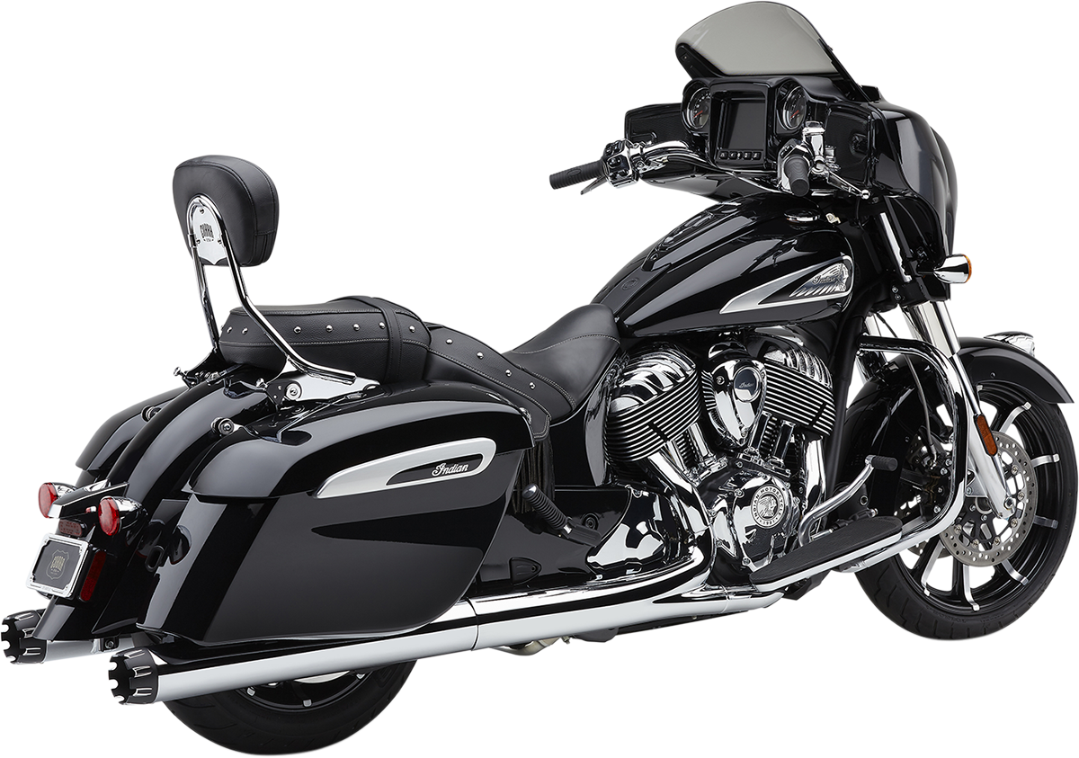 Dual Cut Slip-On Mufflers - Chrome