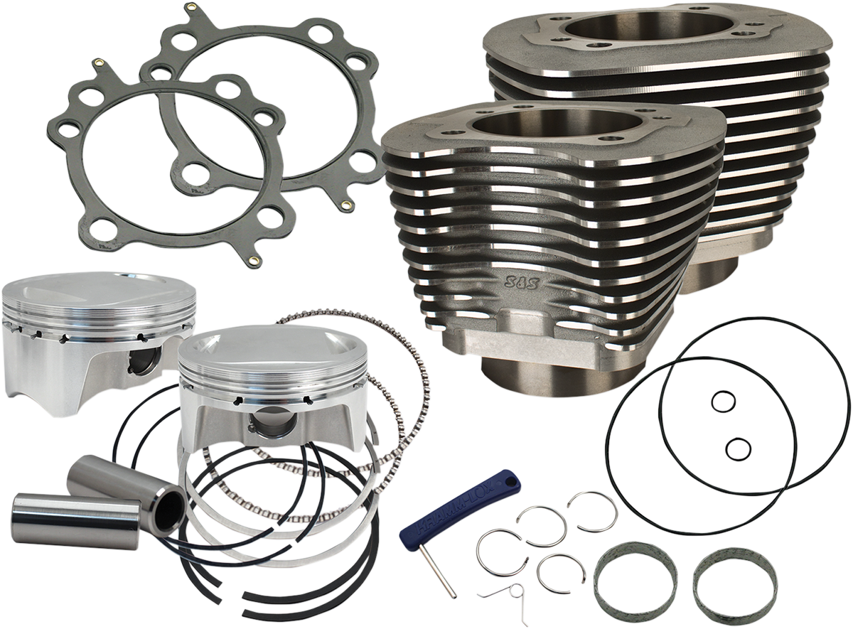 98" Big Bore Cylinder Kit - Wrinkle Black - Twin Cam