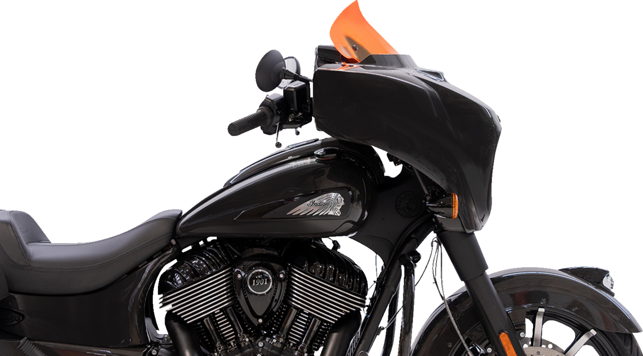Ice Flare® Windshield - 10" - Orange Ice - '14-'26 Indian