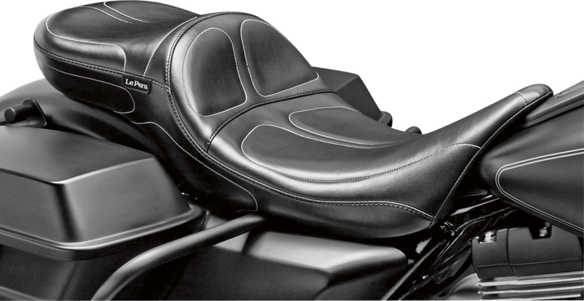 Maverick Daddy Long Legs Seat - Black - Stitched - FL '08-'23