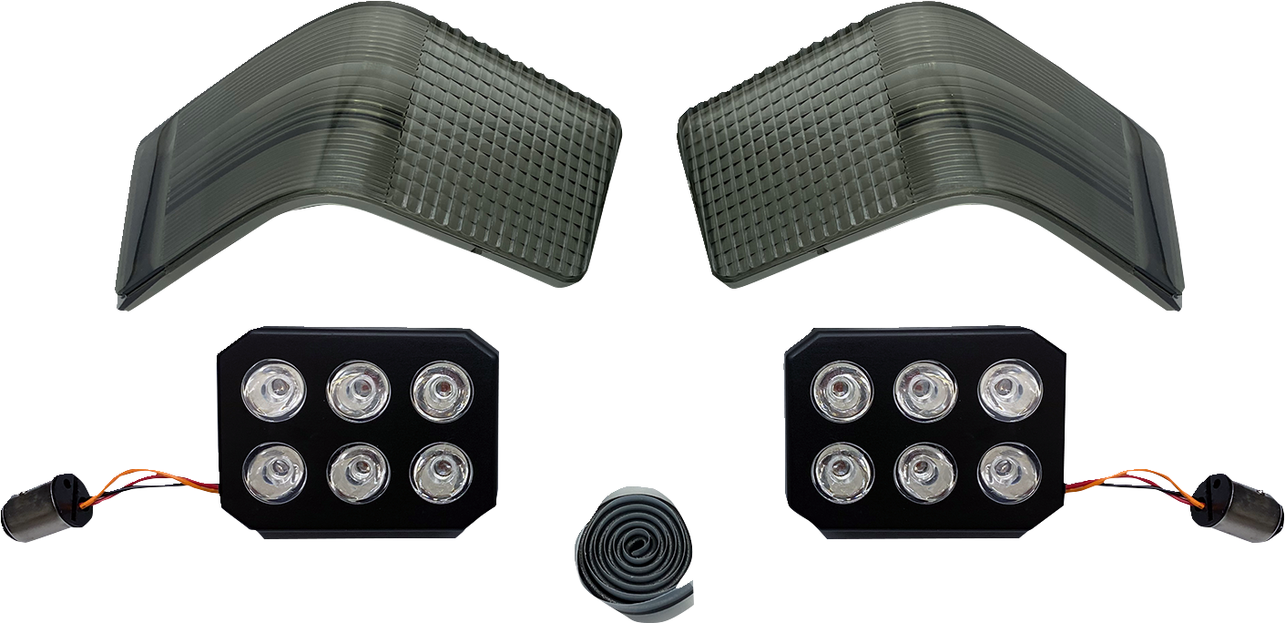 LED Tour-Pak Run/Brake Lights With Lenses