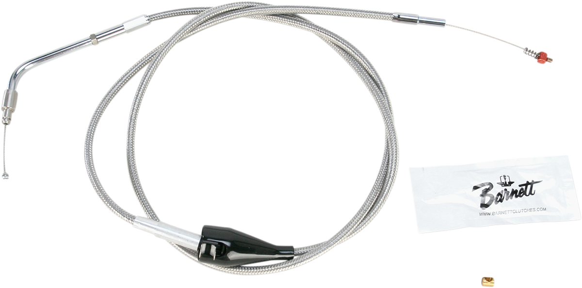 Stainless Steel Idle Cable - Cruise - +8" - '02-'07 Touring