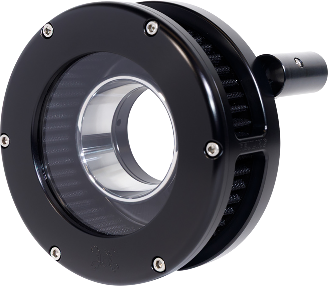 Slim BA Air Cleaner Kit - Black/Clear - Black Filter - '93-'99 EVO Big Twin