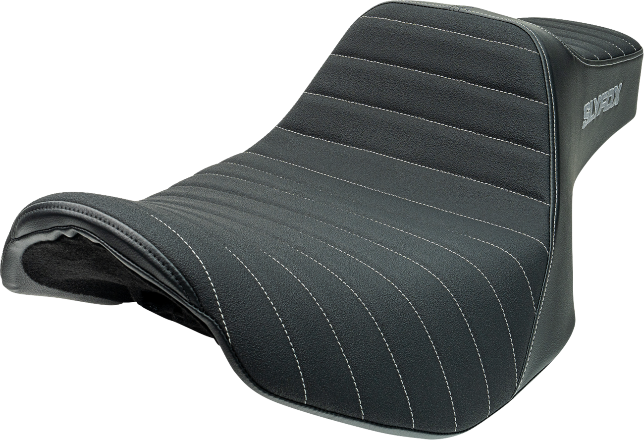 High Noon Seat - Vinyl - Classic Stitch - Gray Logo - FLH/FLT '23-'24