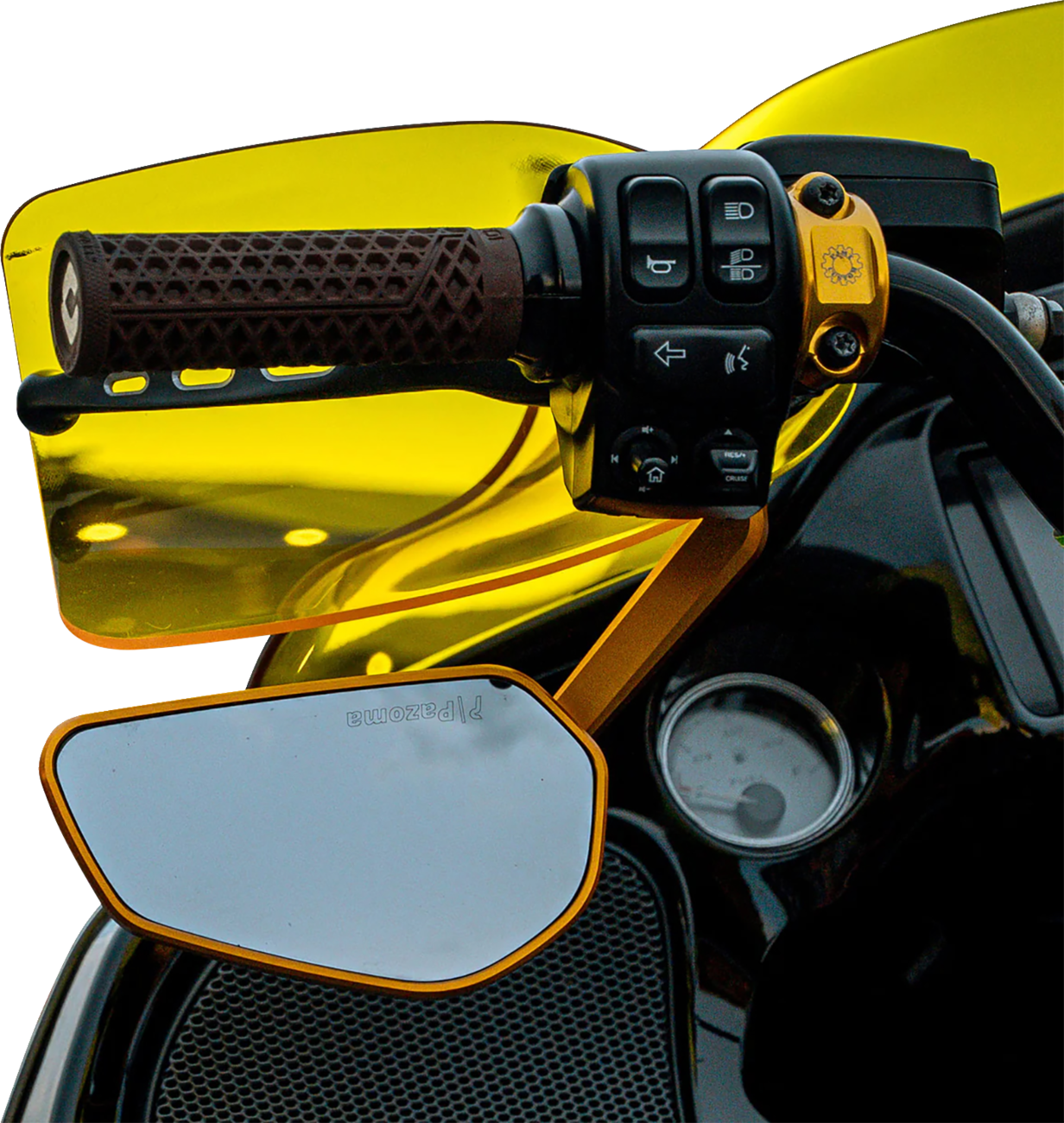 Flare® Handguards - Harley-Davidson Cable Clutch - Yellow
