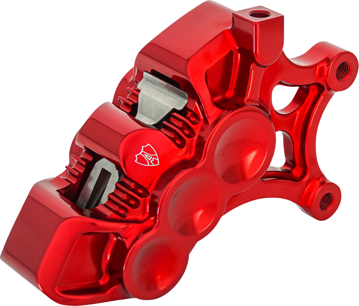 Monoblock Axial Brake Caliper - 14" - Right - Red