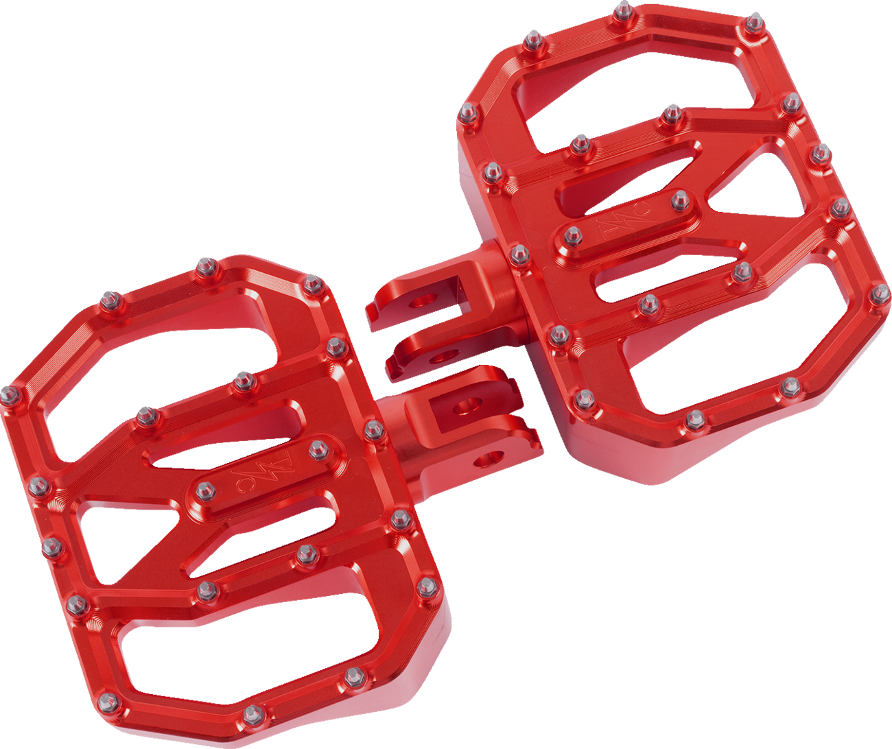 Mini Aggressor Floorboards - Red - Front