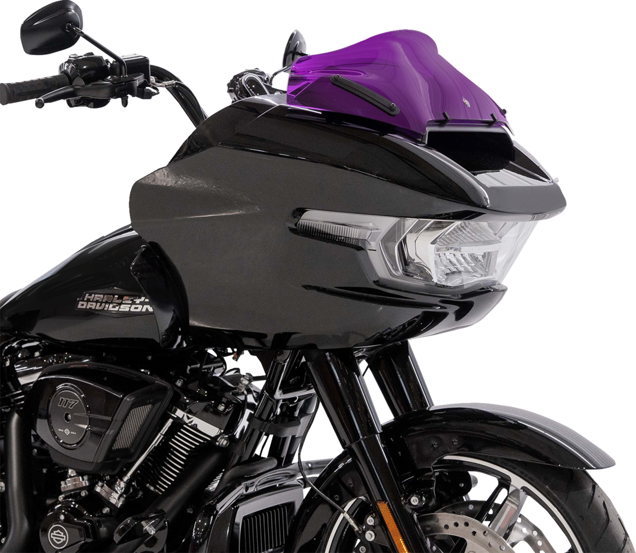Kolor Flare® Windshield - 8" - Purple - '23-'25 FLTRX